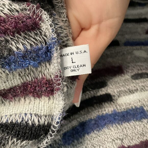 VTG 80's St. Croix Shepards Men Button Front Cosby Style Grandpa Cardigan Size L - Picture 4 of 8